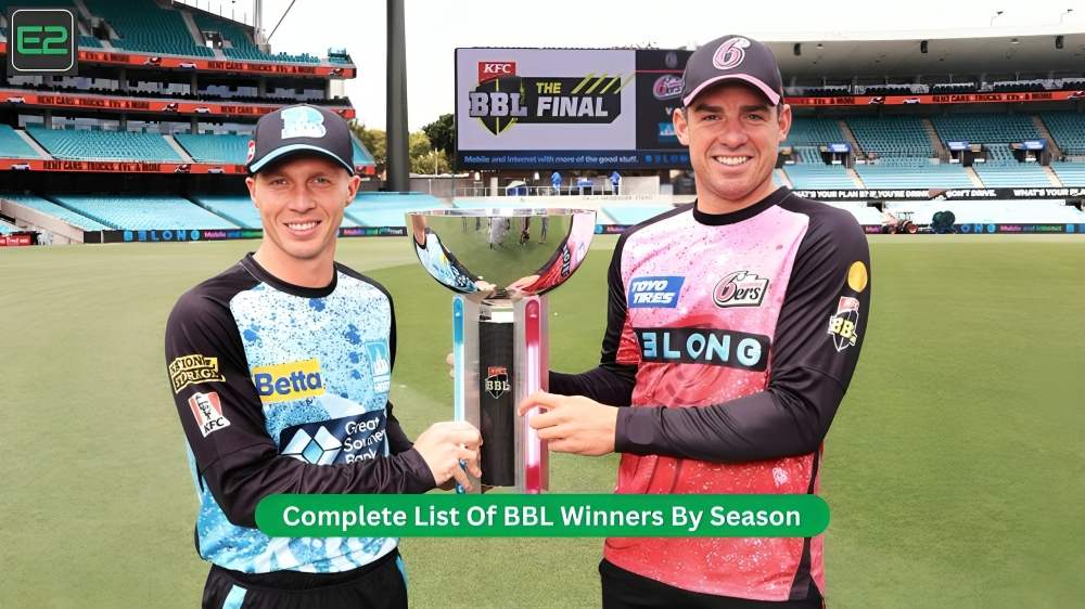 Complete List Of BBL Winners By Season